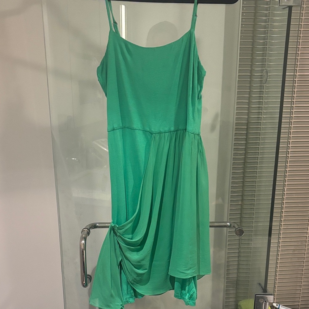 Alice + Olivia Asymmetrical Green Dress